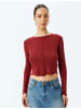 KOTON T-shirt in Bordo