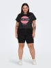 ONLY Carmakoma Jeans-Shorts in Black