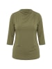 Ulla Popken Shirt in dunkel khaki