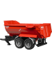 bruder bruder 02225 Krampe  Tandem-Halfpipe-Kippanhänger in Rot ab 3 Jahre