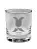 Mr. & Mrs. Panda Scotch Glas Igel händchenhaltend ohne Spruch in Transparent