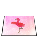 Mr. & Mrs. Panda Schreibtischunterlage Flamingo Yoga ohne Spruch in Aquarell Pink