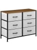 HOMCOM Kommode-80L x 30B x 62,5H cm-Grau
