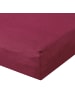 BettwarenShop Spannbettlaken Ultra-Stretch in bordeaux