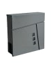 relaxdays Briefkasten in Anthrazit - (B)37 x (H)37,5 x (T)10,5 cm