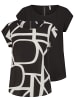 ONLY T-Shirt ONLVIC - 2er Pack in Schwarz