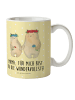 Mr. & Mrs. Panda Kindertasse Bären mit Blumenkranz mit Spruch in Gelb Pastell