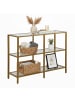 relaxdays Konsolentisch in Gold - (B)100 x (H)73 x (T)30 cm