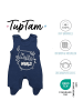 TupTam Baby Strampler mit Aufdruck Spruch 5er Pack in beige/blau