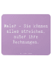 Mr. & Mrs. Panda Maus-Pad Spruch Maler Rechnung mit Spruch in Lavendeltraum