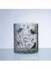 MARELIDA Teelichthalter Vogel Windlicht Bruchglasoptik H: 10cm in transparent, blau