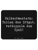 Mr. & Mrs. Panda Mauspad Halbschwester Freude mit Spruch in Schwarz