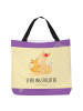 Mr. & Mrs. Panda Tote Bag Fuchs Mama mit Spruch in Gelb Pastell