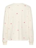 SAINT TROPEZ Trackjacket-sweat JohanniSZ Gerade Passform in Ice Pink Multi un Hearts