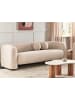 Beliani 3-tlg 3-Sitzer Sofa LEIREN in Beige