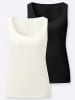 WITT WEIDEN Shirttop in schwarz + ecru
