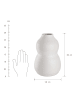 Butlers Vase Höhe 30cm AYAKA in Weiß