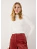 More & More schmales, feminines Rippenshirt in offwhite