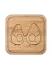 Mr. & Mrs. Panda Bierdeckel Avocado Pärchen ohne Spruch in Transparent