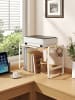 SONGMICS Gewürzregal Bystro in Cremeweiß-Naturbeige - (B)64 x (H)42 x (T)31.5 cm