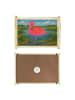 Mr. & Mrs. Panda Tablett Flamingo Classic Design ohne Spruch in Weiß