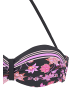 LASCANA Bügel-Bandeau-Bikini-Top in schwarz-pink