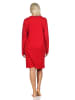 NORMANN Langarm Nachthemd Tiermotiv - 87575 in rot