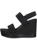 Calvin Klein Plateau-Sandaletten in BLACK