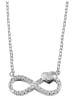 Adeliás Damen Halskette mit Anhänger – Unendlichkeitszeichen aus 925 Silber in silber