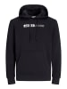 JACK & JONES PLUS Kapuzenpullover in Black