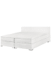 Beliani Doppelbett PRESIDENT in Weiß/Silber - (W) 190 x (H) 90 x (L) 210 cm