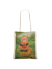 Mr. & Mrs. Panda Shopping Tasche Roter Panda Design ohne Spruch in Weiß