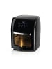 Gourmet Maxx Heißluft-Ofen Digital 12l 1800W schwarz mit Sichtfenster Schwarz