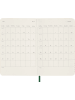 Moleskine 12 Monate Tageskalender 2024, Weicher Einband in Myrtengrün