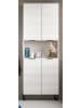 Inn.Furn Hochschrank weiß 70 cm, 4-türig, Badschrank mit Soft-Close