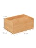 relaxdays Aufbewahrungsbox in Natur - (B)30 x (H)14 x (T)20 cm