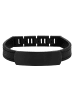 Adeliás Herren Armband aus Leder 22,5 cm in schwarz