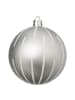 Atmosphera Créateur d'intérieur Set silberner Christbaumkugeln in Silbern, Ø 8 cm