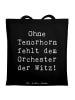 Mr. & Mrs. Panda Jutebeutel Spruch Tenorhorn Witz mit Spruch in Schwarz