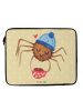 Mr. & Mrs. Panda Laptop Tasche Spinne Agathe Kaffee ohne Spruch in Gelb Pastell