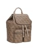 Guess Manhattan II - Rucksack (coal logo) in latte logo
