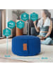 DoYourFitness Yoga-Kissen Vishnu gefüllt Buchweizen navyblau rund Blau