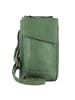 Greenburry Handytasche Leder 10 cm in emerald green