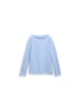 Tom Tailor Sweatshirt in mid blue melange