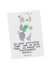 Mr. & Mrs. Panda Grußkarte Panda Tischtennis mit Spruch in Weiß