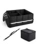 relaxdays Kofferraum Organizer in Schwarz - (B)60 x (H)30 x (T)40 cm