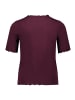 CARTOON Halbarm-Shirt mit Kragen in Dark Aubergine