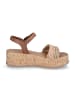 Tamaris Plateau-Sandalette in Braun