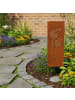 relaxdays Edelrost-Gartendeko "Pusteblume" in Braun - 85 x 28 cm