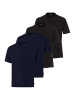 Casa moda T-Shirt Basic in Blau / schwarz